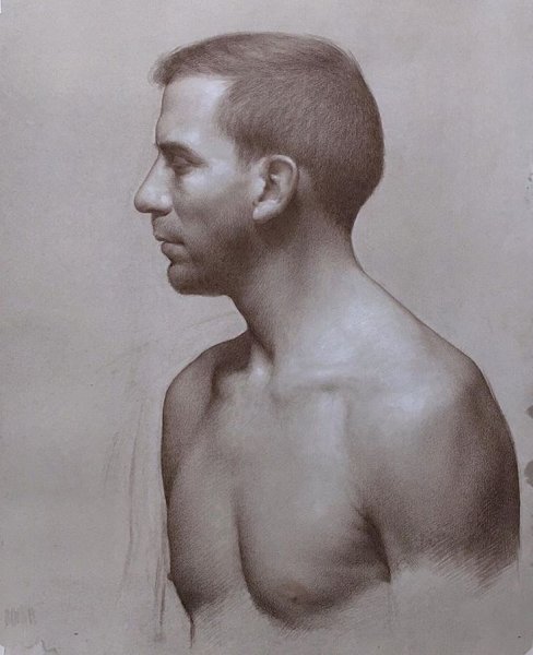 Портрет мужчины в профиль