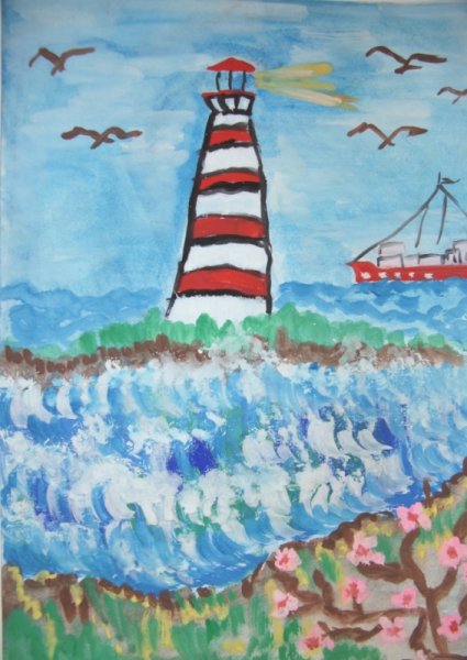 Детские рисунки про Владивосток