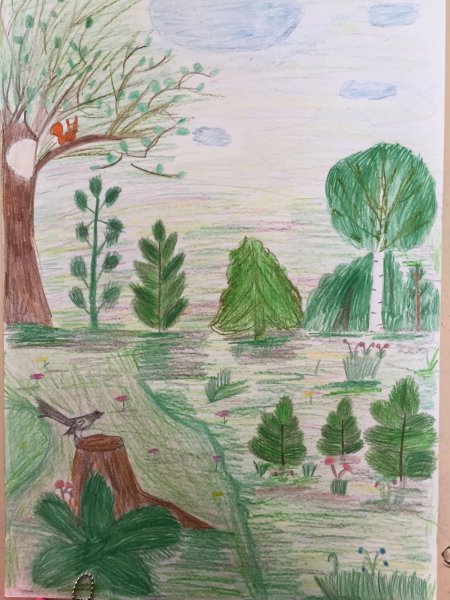 Рисунок родимый край