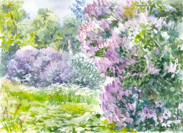 Клод Моне куст сирени