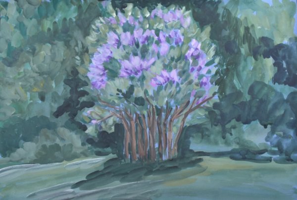 Сарьян картины куст сирень