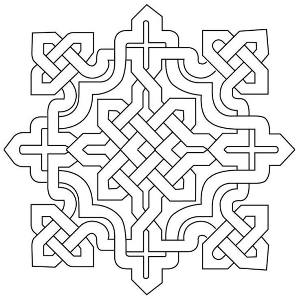 Квадратные арабские узоры