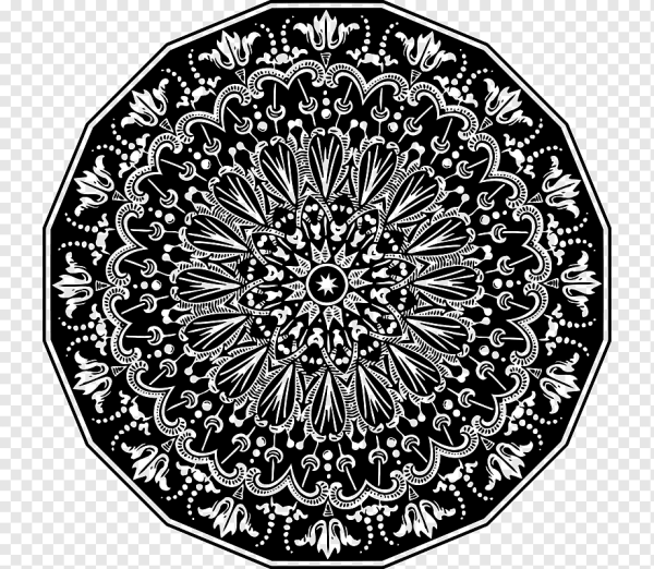 Симметричный узор круговой