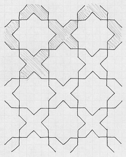 Марокканский узор геометрический трафарет