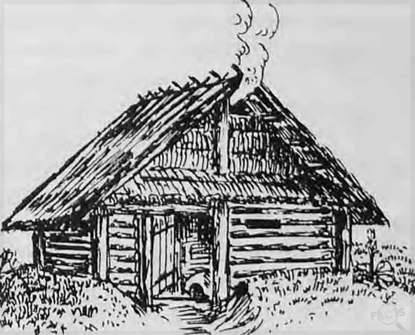 Изба карандашом