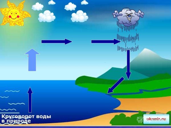 Круговорот воды в природе картинки