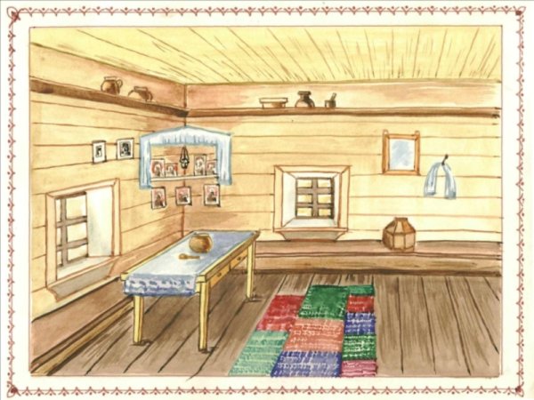 Фасад русской избы