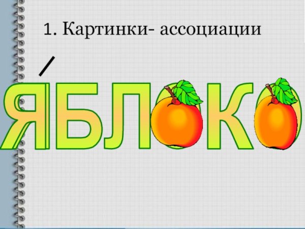 Ассоциации картинки к словам