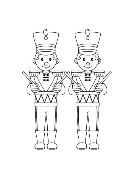 Солдатики раскраска