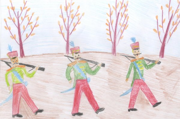 Марш рисунок