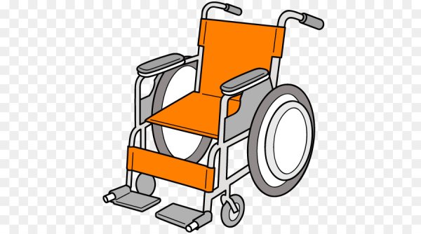 Инвалидное кресло вектор спереди