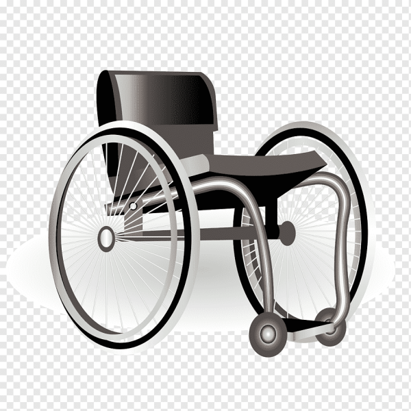 Инвалидное кресло вектор спереди