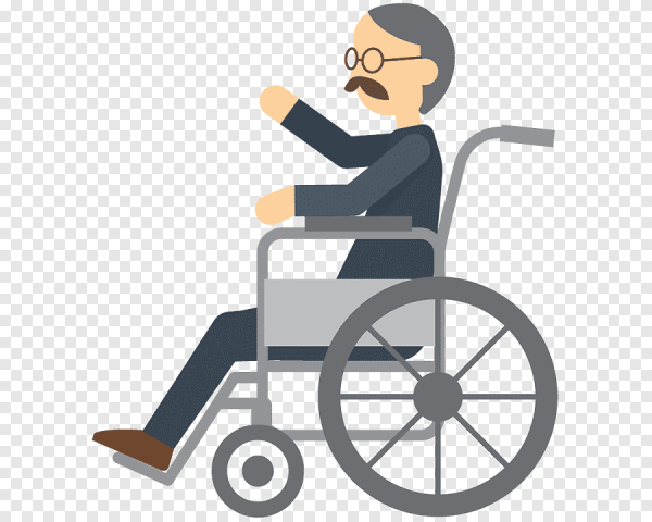 Человечек на инвалидной коляске