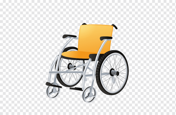 Инвалидное кресло вектор спереди