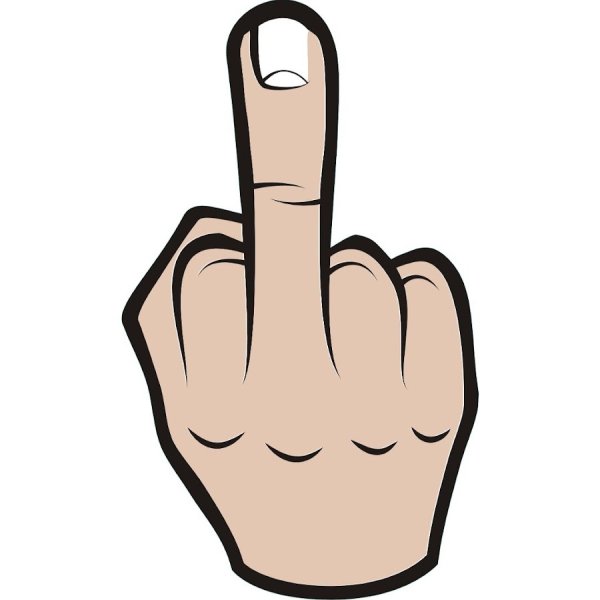 Средний палец жест