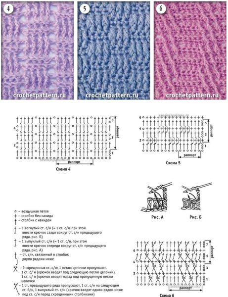 Плотные узоры крючком