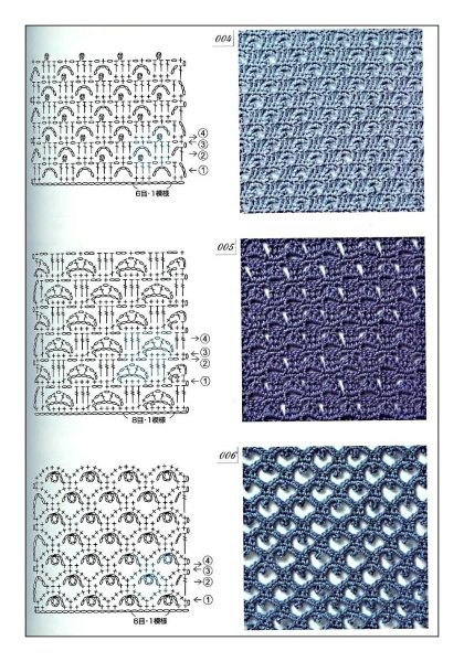 Узоры крючком