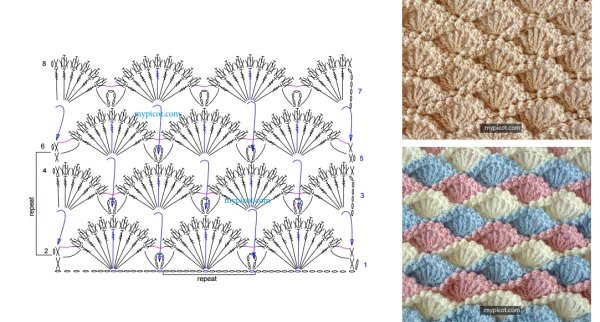 Вязание крючком рисунки и схемы