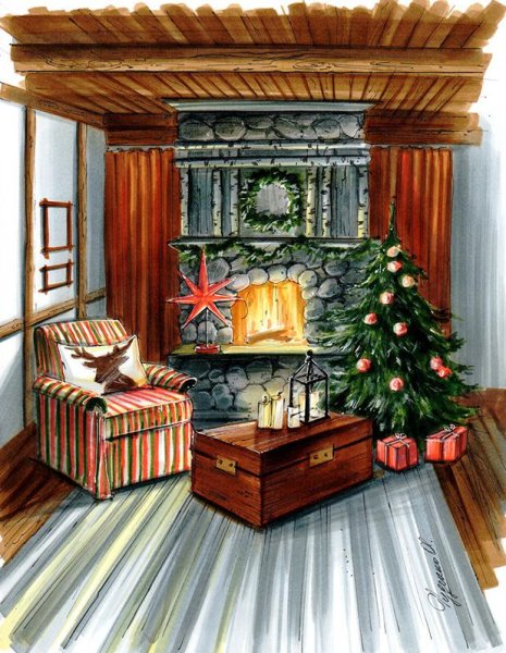 Сказочный новогодний интерьер