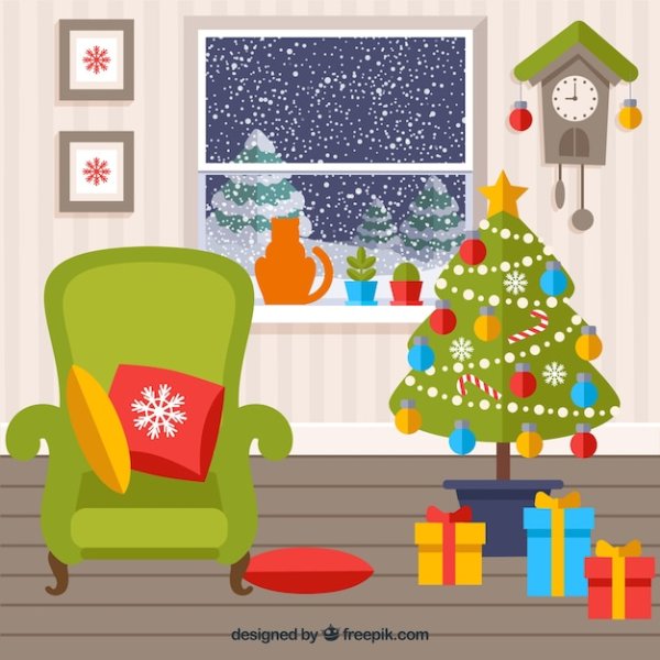 Новогодняя комната ребенка