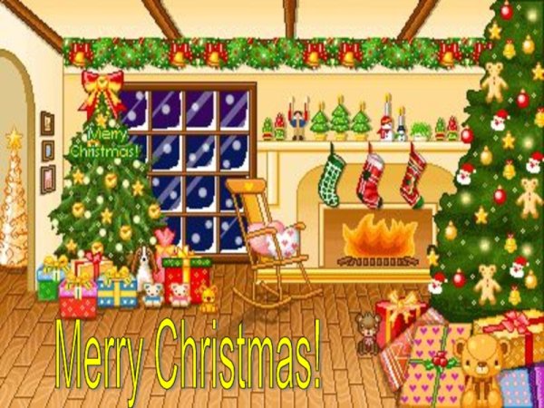 Новогодняя комната мульт