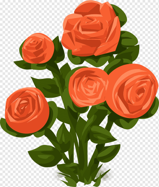 Розы мультяшные