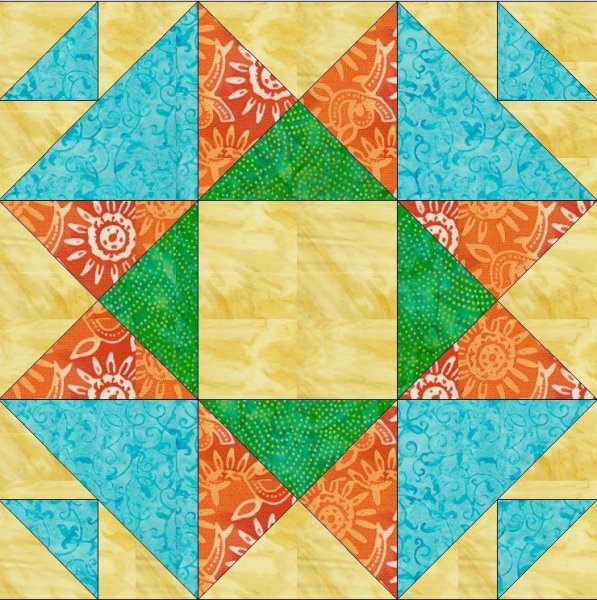 Рисование лоскутное одеяло