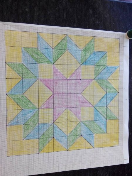 Лоскутное одеяло рисовать