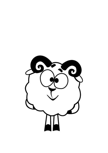 Бараш из смешариков раскраска