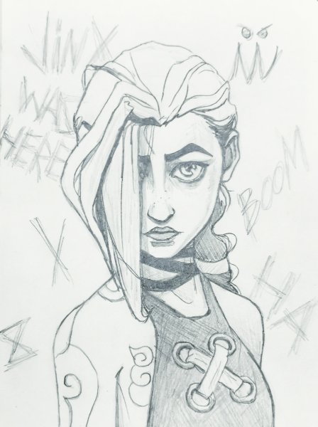 Аркейн рисунки Джинкс