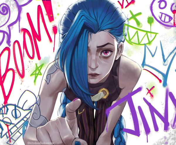 Jinx Arcane рисунок