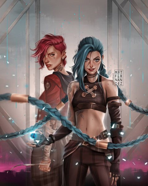 Джинкс аркейн арт