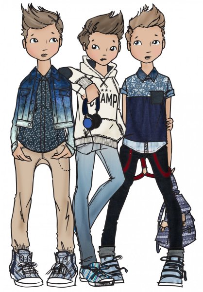 Мультяшный стиль одежды для подростков