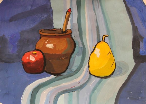 Рисование с детьми натюрморт