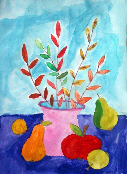 Натюрморт детские рисунки