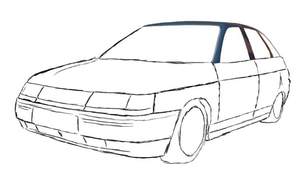 Лада Приора 2112 раскраска