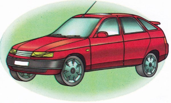 ВАЗ 2112 сбоку раскраски