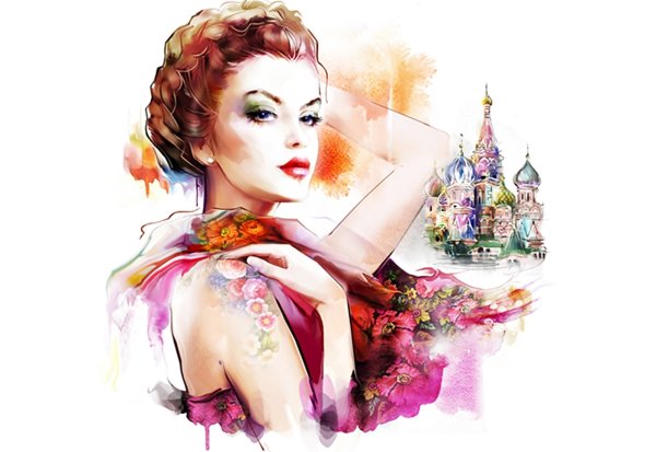 Женщина рисунок