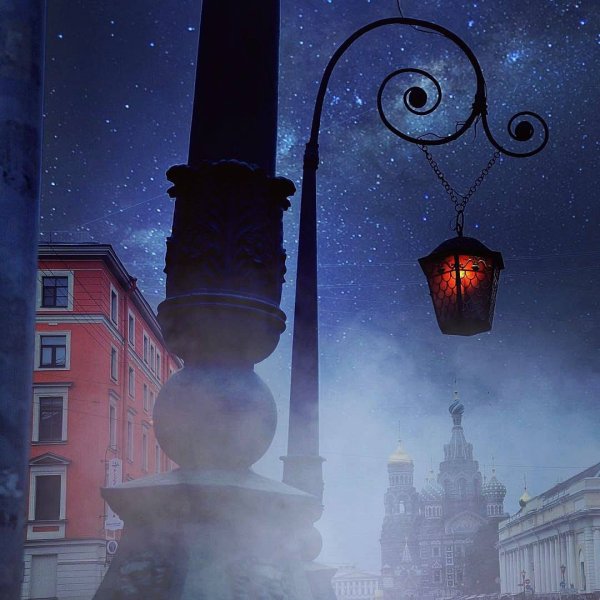 Петербург улица фонарь