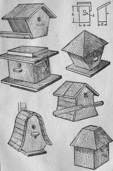 Домик для птиц чертеж