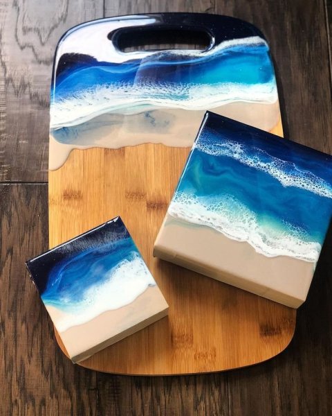 Техника рисования эпоксидной смолой