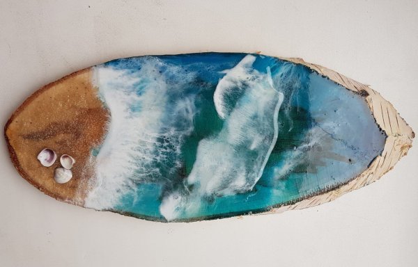 Рисование эпоксидной смолой мастер класс