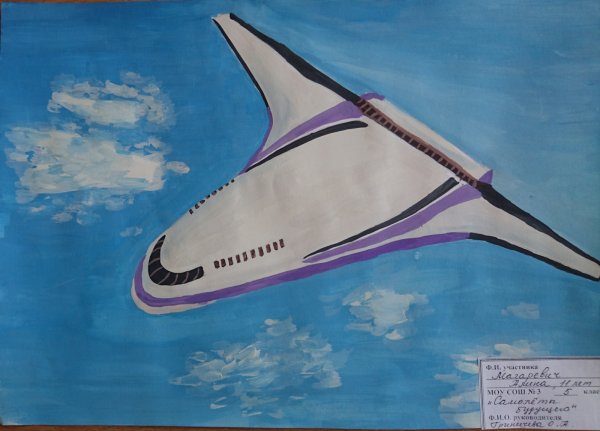 Самолёт будущего рисунки