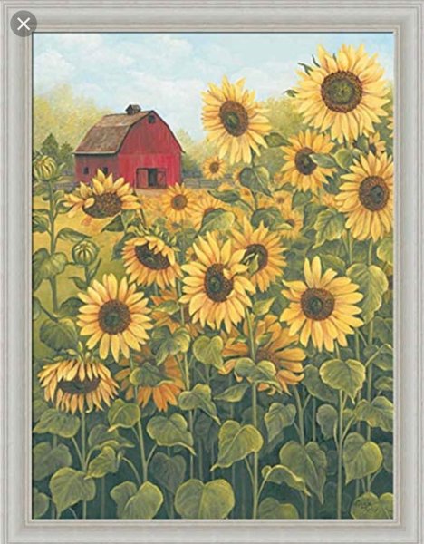 Ван Гог Подсолнухи поле