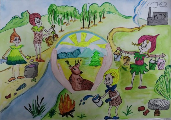 Эколята рисунки для конкурса