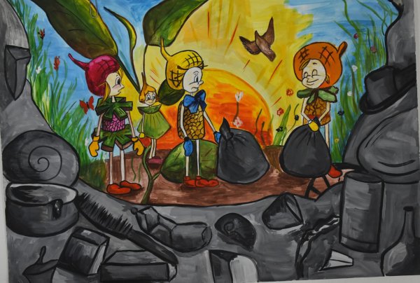 Эколята раскраска