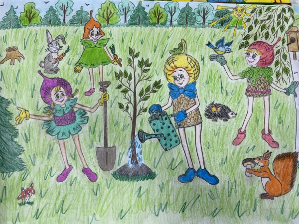 Эколята рисование в старшей группе