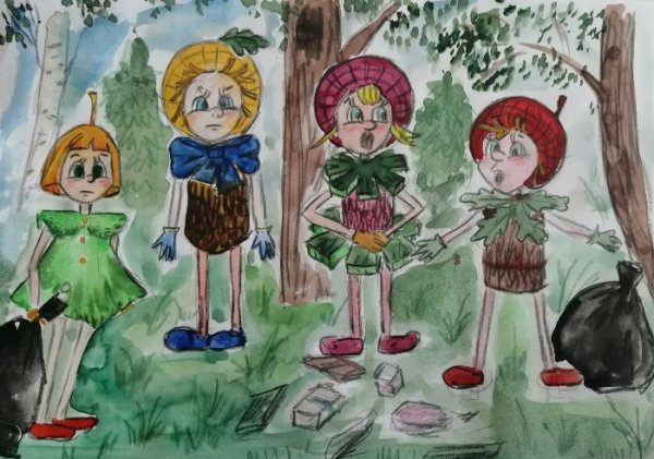 Эколята рисунки для конкурса