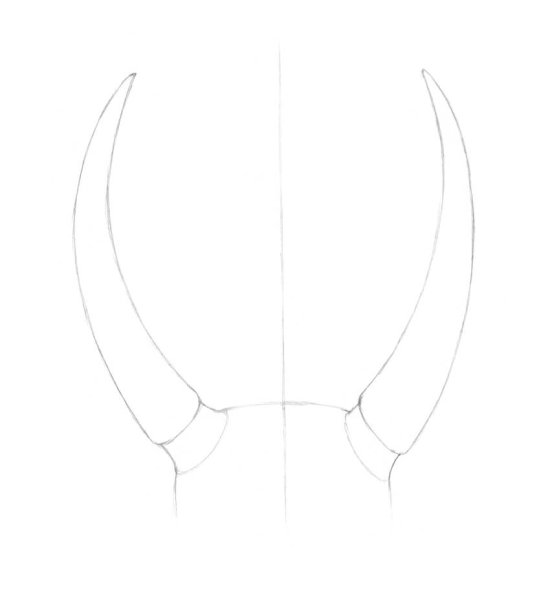 Рога рисунок