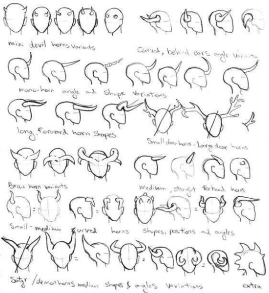Референс рисования Рогов
